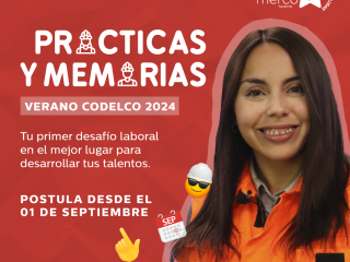 Programa de Prácticas y Memorias de Verano 2024 Codelco